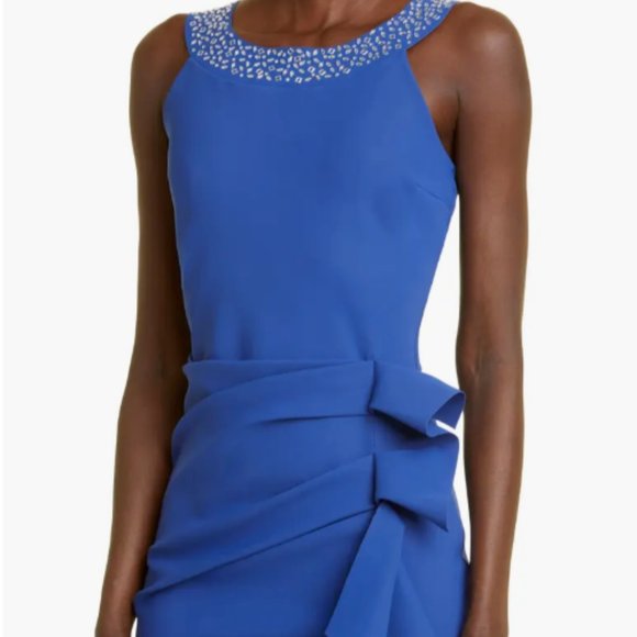 CHIARA BONI LA PETITE ROBE MARIANGELE NAUTICO COCKTAIL SHEATH DRESS 12 US/ 48 IT - Picture 6 of 9